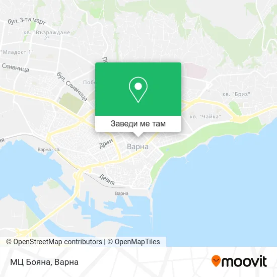 МЦ Бояна карта