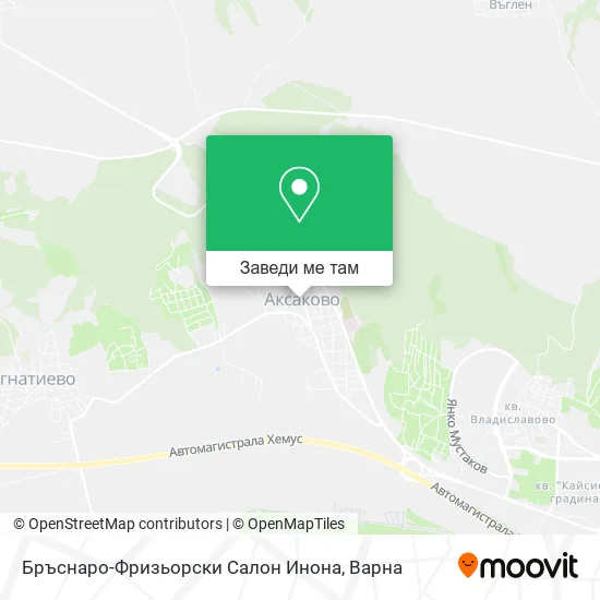 Бръснаро-Фризьорски Салон Инона карта