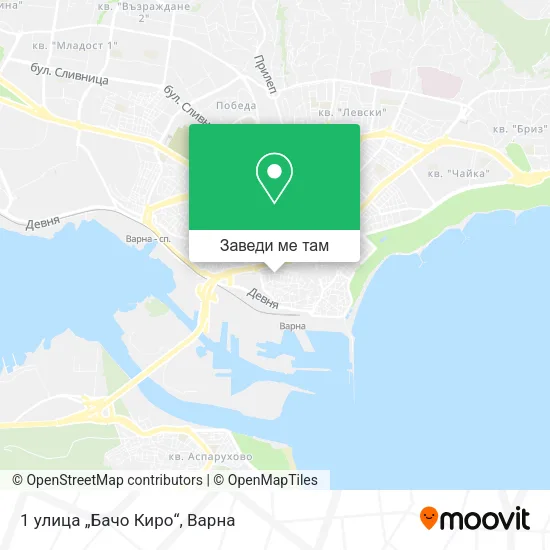1 улица „Бачо Киро“ карта