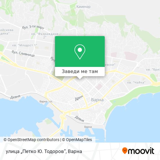 улица „Петко Ю. Тодоров“ карта