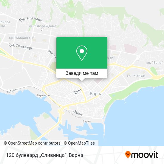 120 булевард „Сливница“ карта