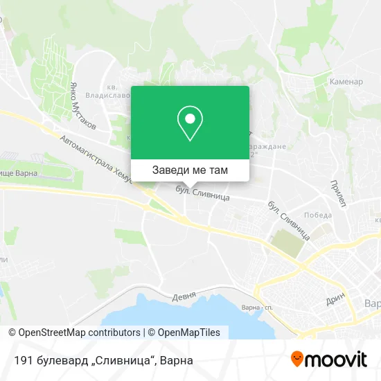 191 булевард „Сливница“ карта