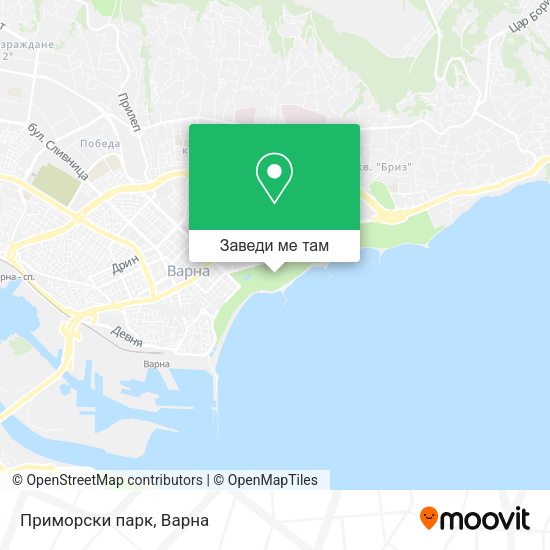 Приморски парк карта