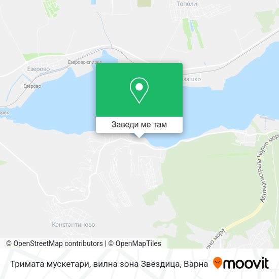 Тримата мускетари, вилна зона Звездица карта