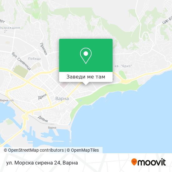 ул. Морска сирена 24 карта