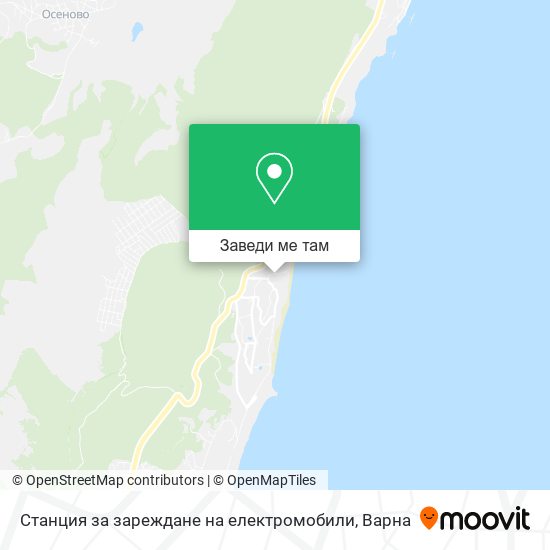 Станция за зареждане на електромобили карта