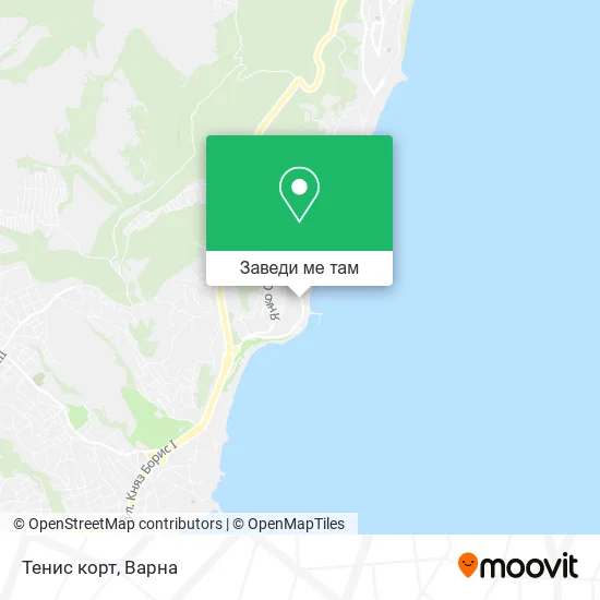 Тенис корт карта