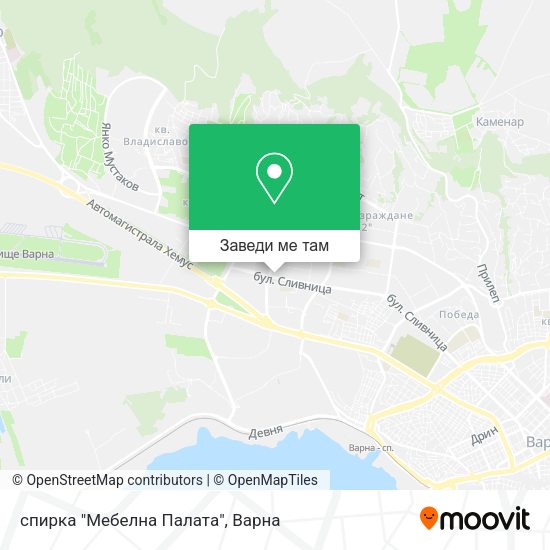 спирка "Мебелна Палата" карта