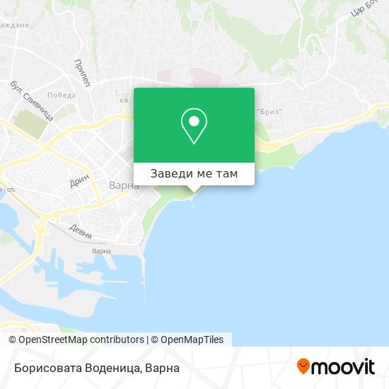 Борисовата Воденица карта
