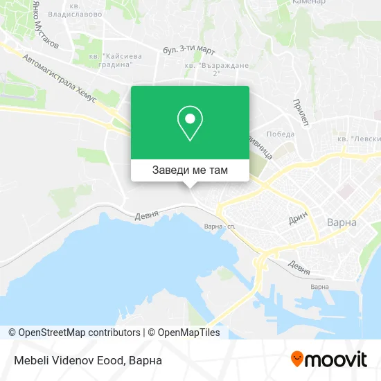 Mebeli Videnov Eood карта