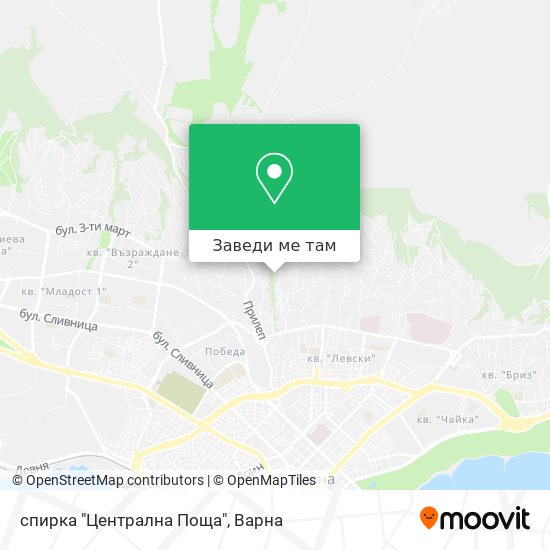 спирка "Централна Поща" карта