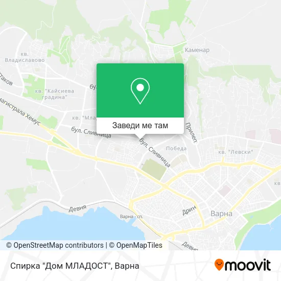 Спирка "Дом МЛАДОСТ" карта