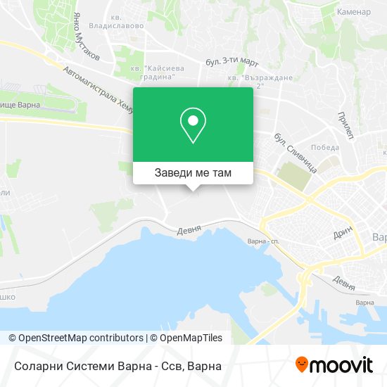 Соларни Системи Варна - Ссв карта