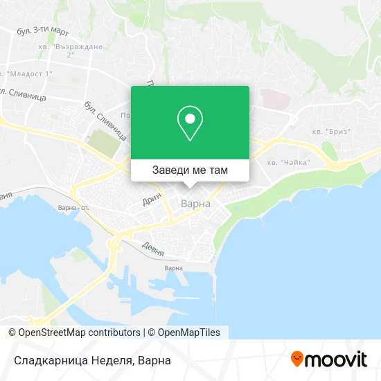 Сладкарница Неделя карта