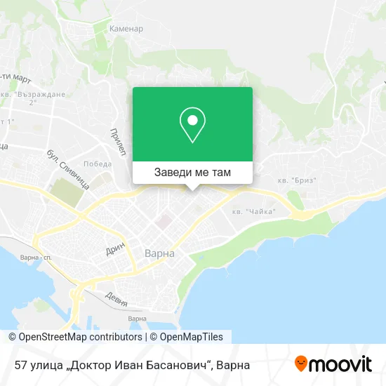 57 улица „Доктор Иван Басанович“ карта