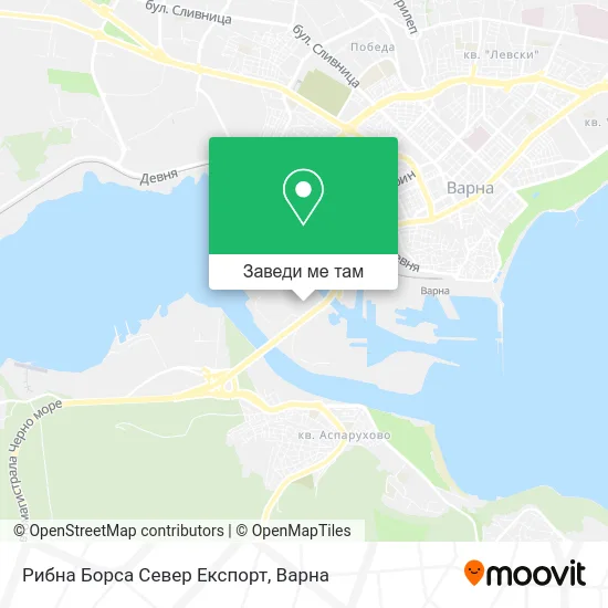 Рибна Борса Север Експорт карта