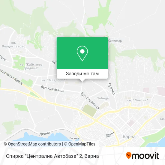 Спирка "Централна Автобаза" 2 карта