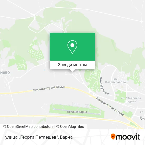 улица „Георги Петлешев" карта