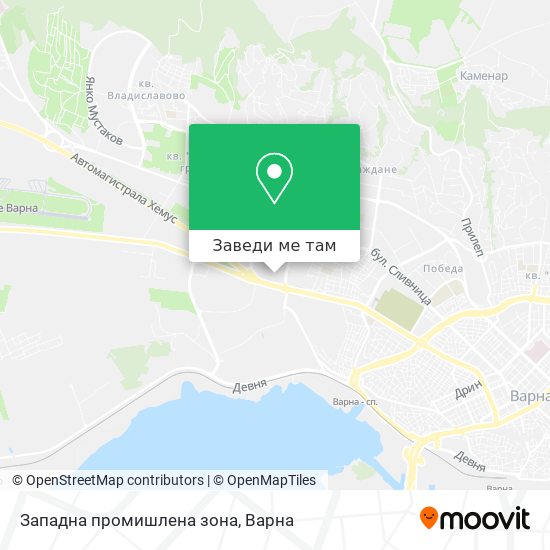 Западна промишлена зона карта