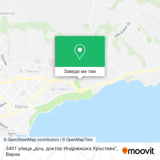 3401 улица „доц. доктор Индржишка Кръстева“ карта