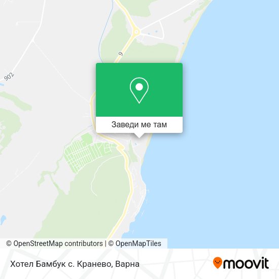 Хотел Бамбук с. Кранево карта