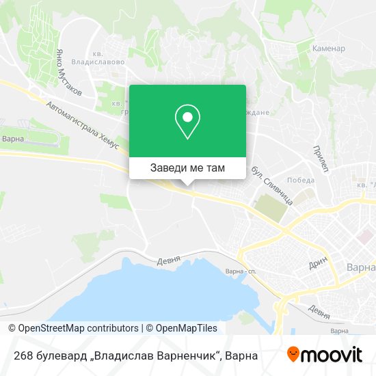 268 булевард „Владислав Варненчик“ карта