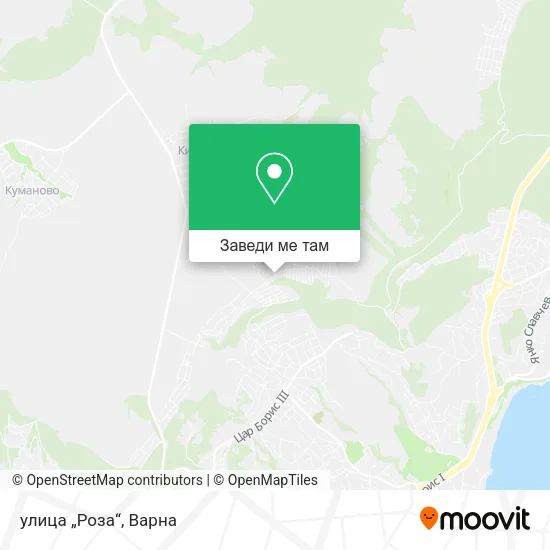 улица „Роза“ карта