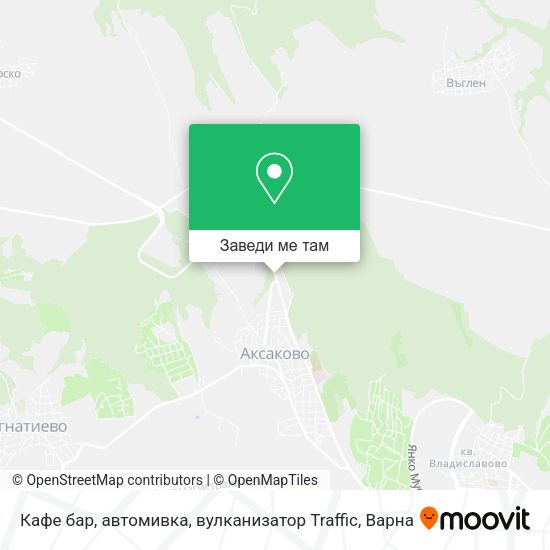 Кафе бар, автомивка, вулканизатор Traffic карта