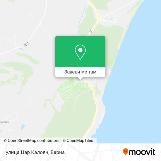 улица Цар Калоян карта
