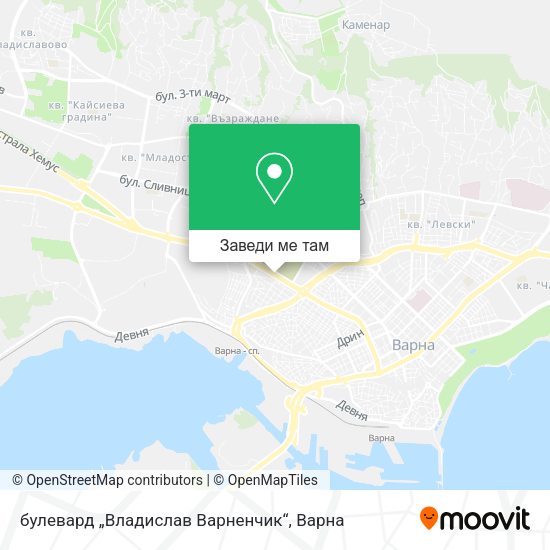 булевард „Владислав Варненчик“ карта