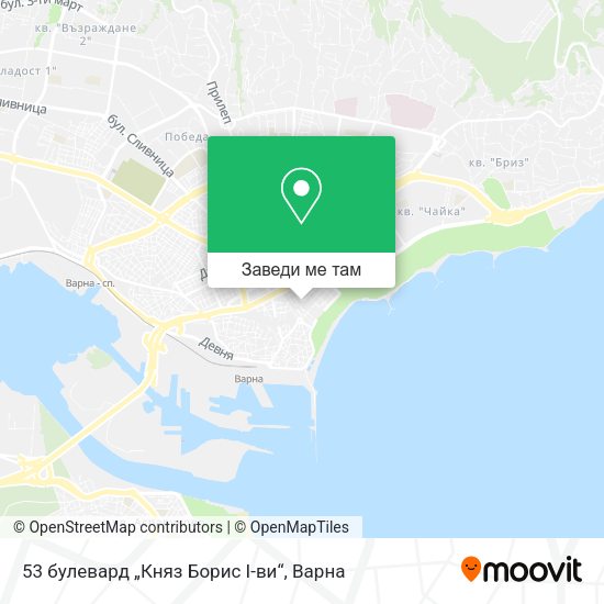 53 булевард „Княз Борис I-ви“ карта