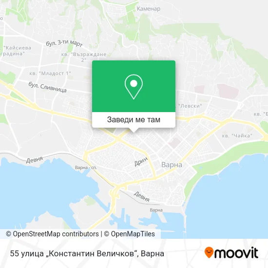 55 улица „Константин Величков“ карта
