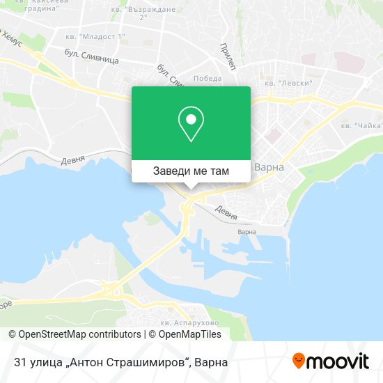 31 улица „Антон Страшимиров“ карта