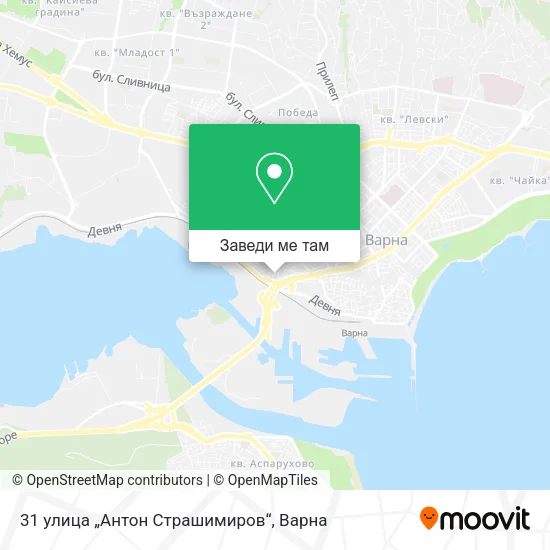 31 улица „Антон Страшимиров“ карта
