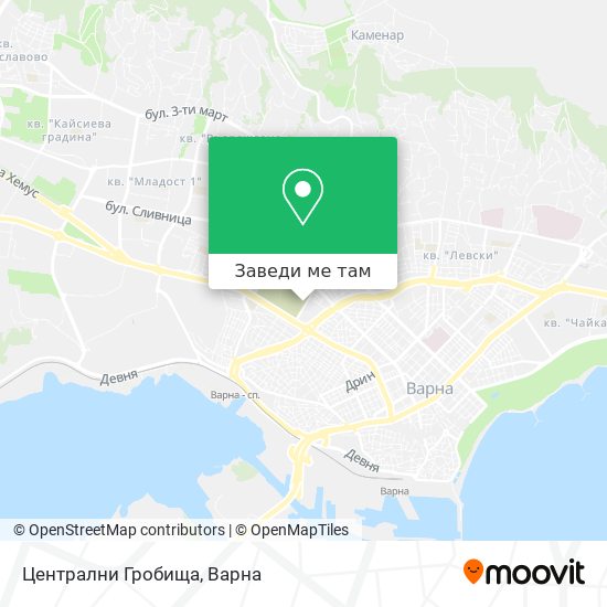 Централни Гробища карта