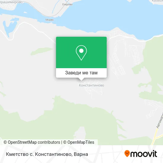 Кметство с. Константиново карта