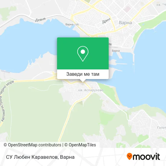СУ Любен Каравелов карта