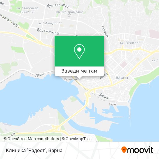 Клиника "Радост" карта