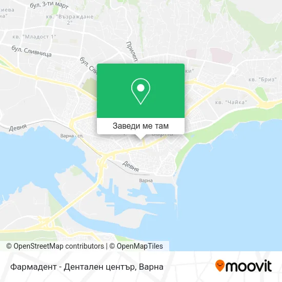 Фармадент - Дентален център карта
