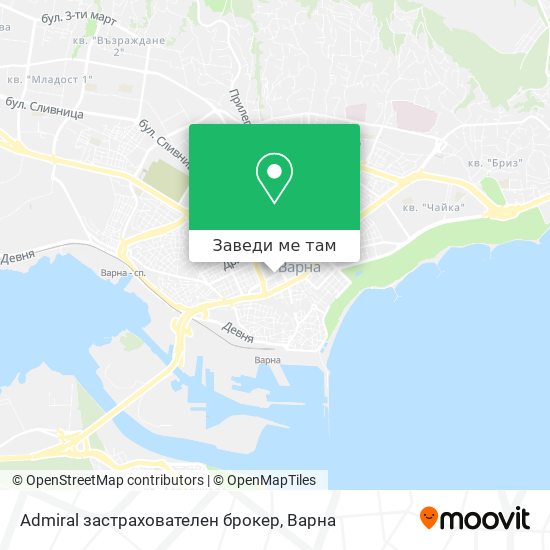 Admiral застрахователен брокер карта