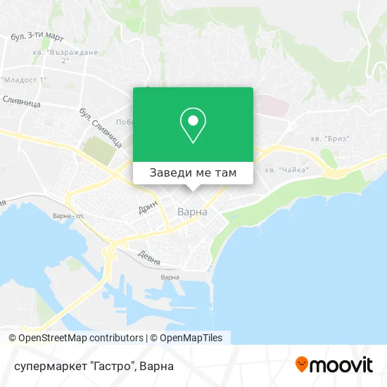 супермаркет "Гастро" карта