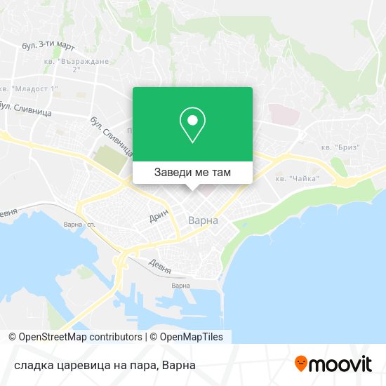 сладка царевица на пара карта