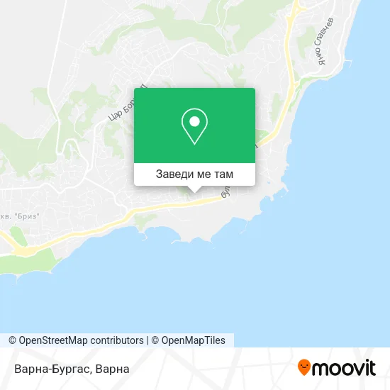 Варна-Бургас карта