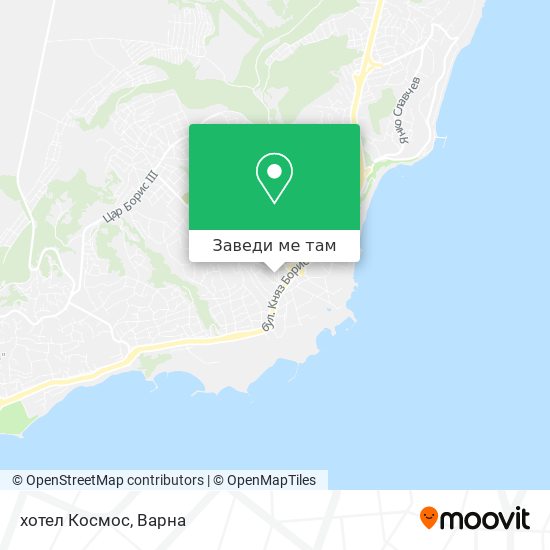 хотел Космос карта