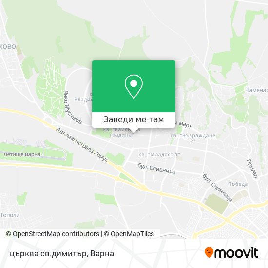 църква св.димитър карта