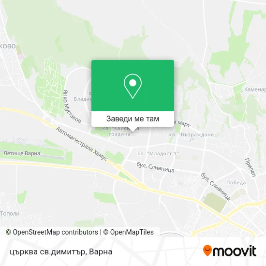 църква св.димитър карта