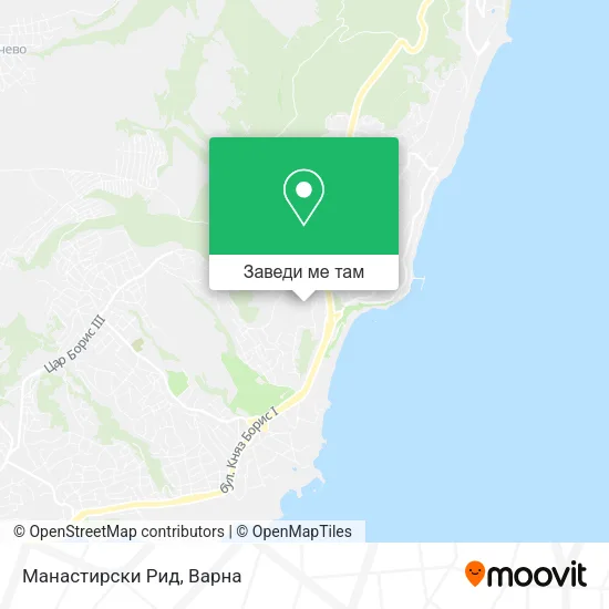 Манастирски Рид карта