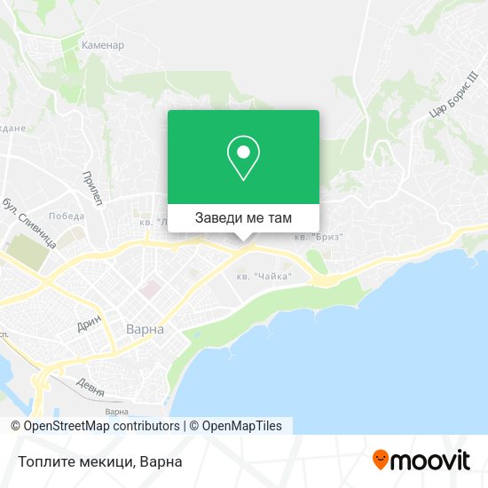 Топлите мекици карта