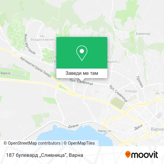 187 булевард „Сливница“ карта