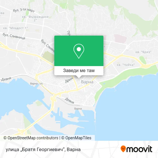 улица „Братя Георгиевич“ карта